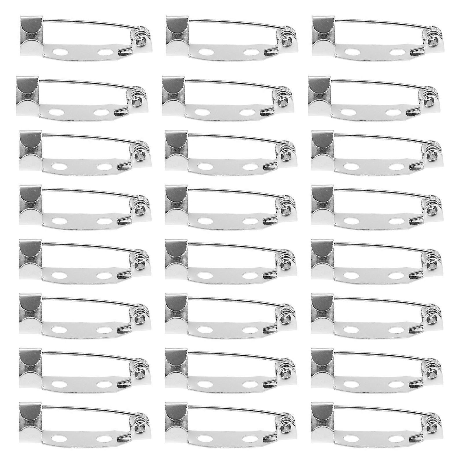 50 Pcs Labels Clothes Locking Backs Safety Clasp Handmade DIY Safety Brooch Back Pins