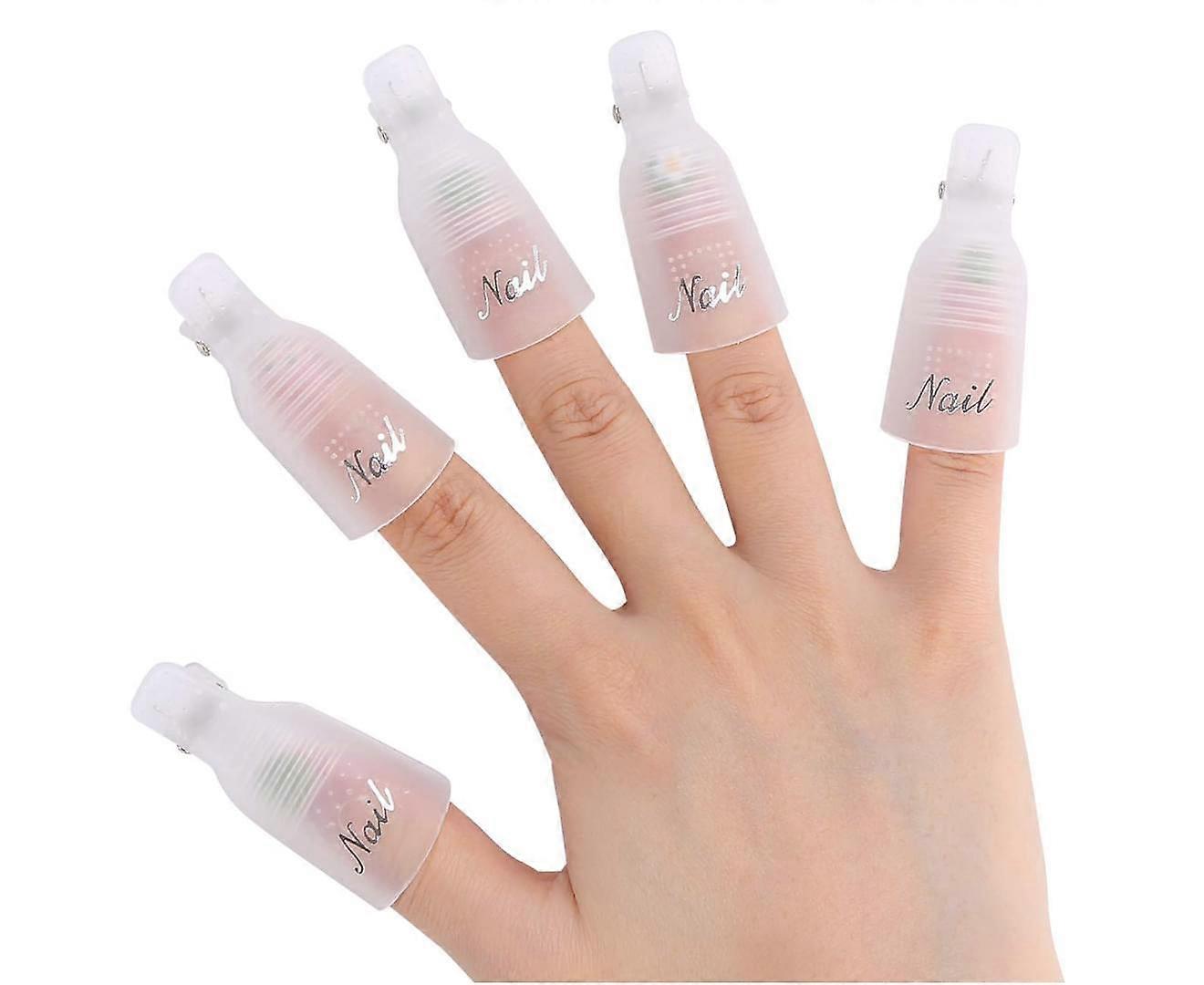 1pcs 10pcs Nail Art Removal Clip-Transparentmake up