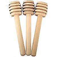 10Pcs Wooden Honey Dipper Sticks for Honey Jar Dispense Mixing Stirrer 8cm