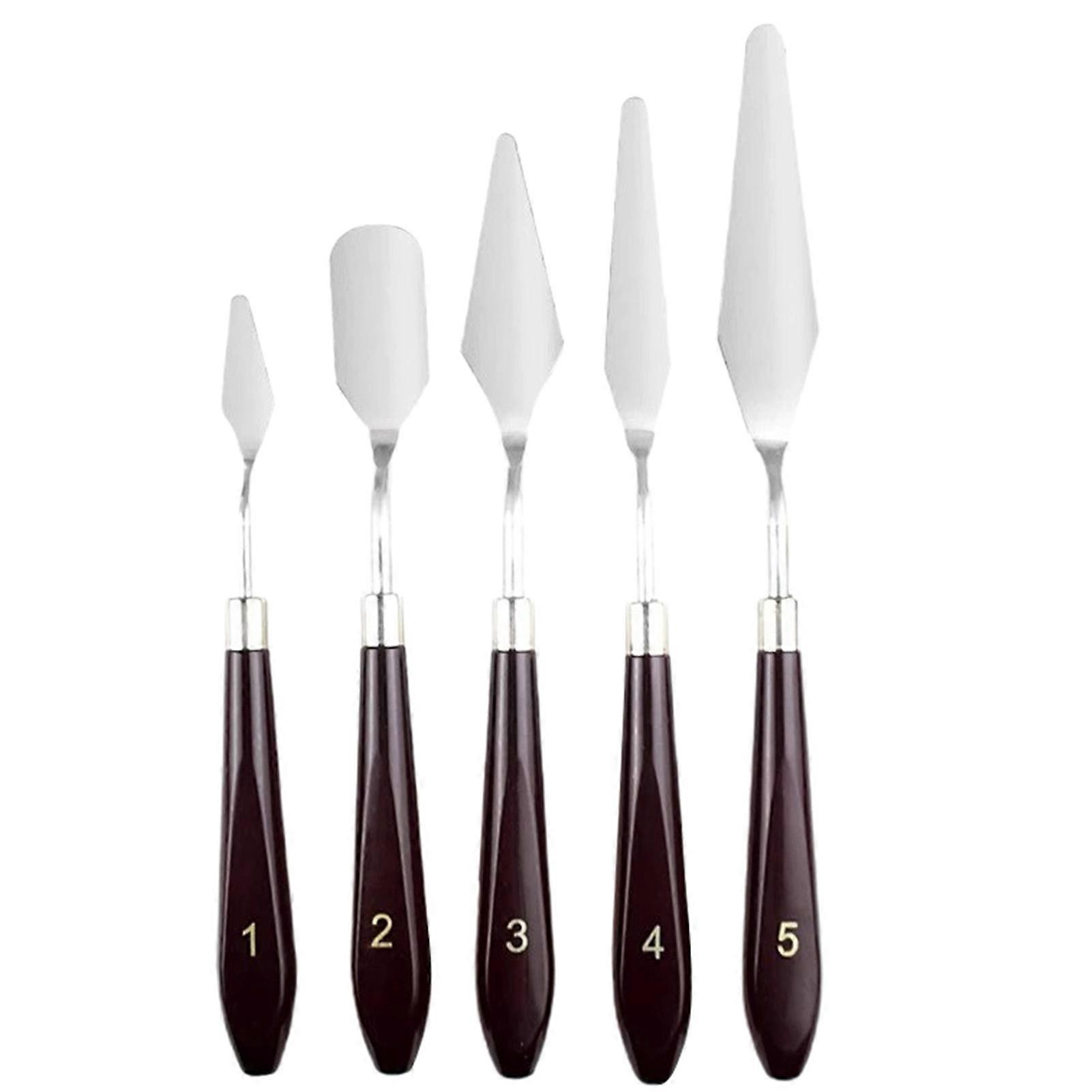5Pcs/Set Butter Spatula Multi-function Anti-rust Safe Stainless Steel Cake Spatula Butter Cutter for Kitchen KAESI