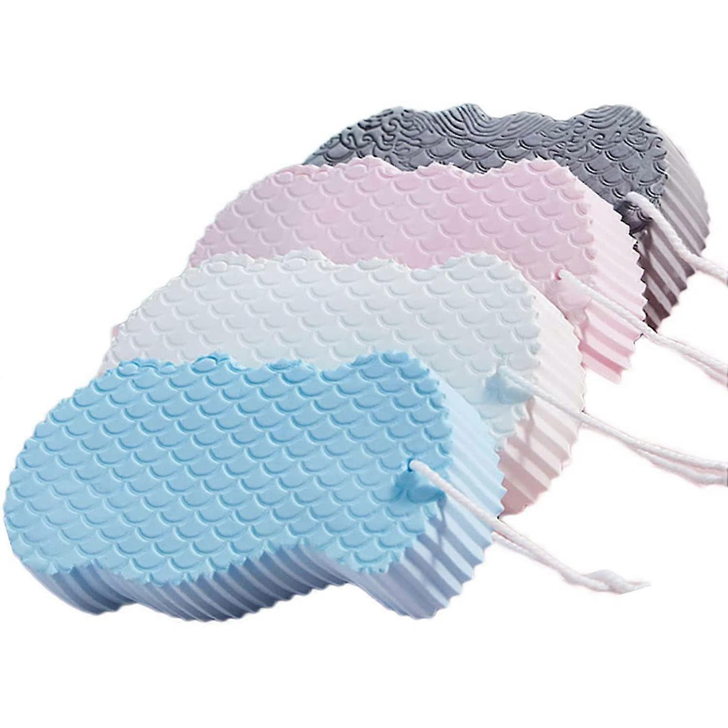 Super Soft Exfoliating Bath Sponge, 4 Pcs Body Sponge For Cleansing Scrub, Body Exfoliating Sponge