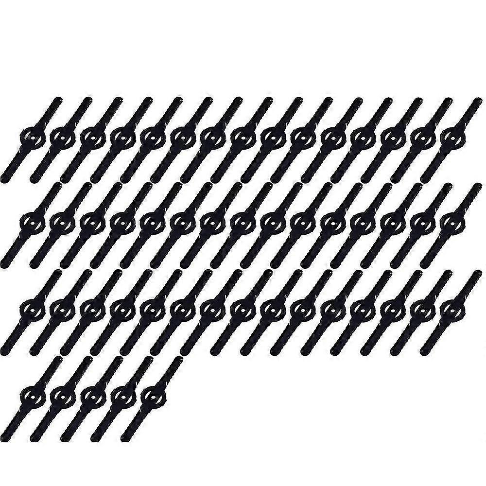 50pcs Plastic Grass Trimmer Blades Lawn Mower Blade Cordless Trimmer Garden Tool Lawn Mower Trimmer