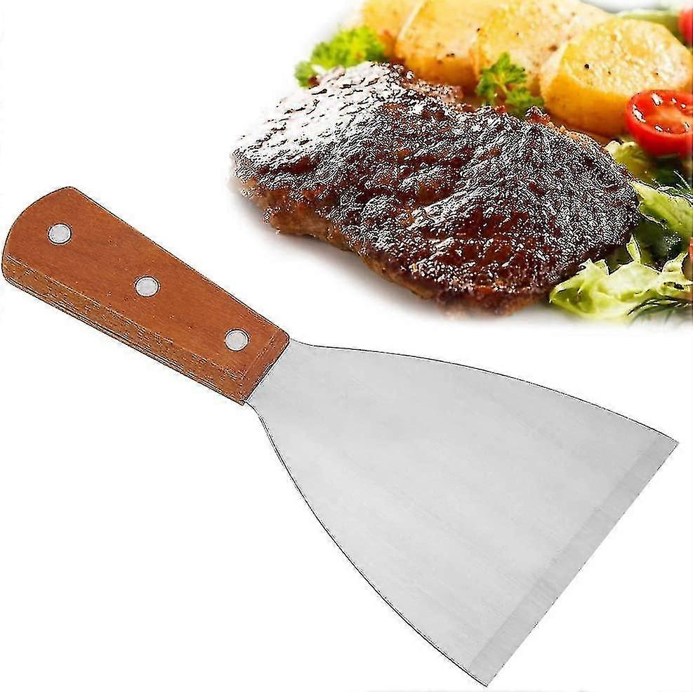 Plancha Spatula, Crepe Spatula Stainless Steel Grill Paddle Barbecue Spatula Scraper/grilling Spatula For Grilling Meat Teppanyaki Grilling Burger And