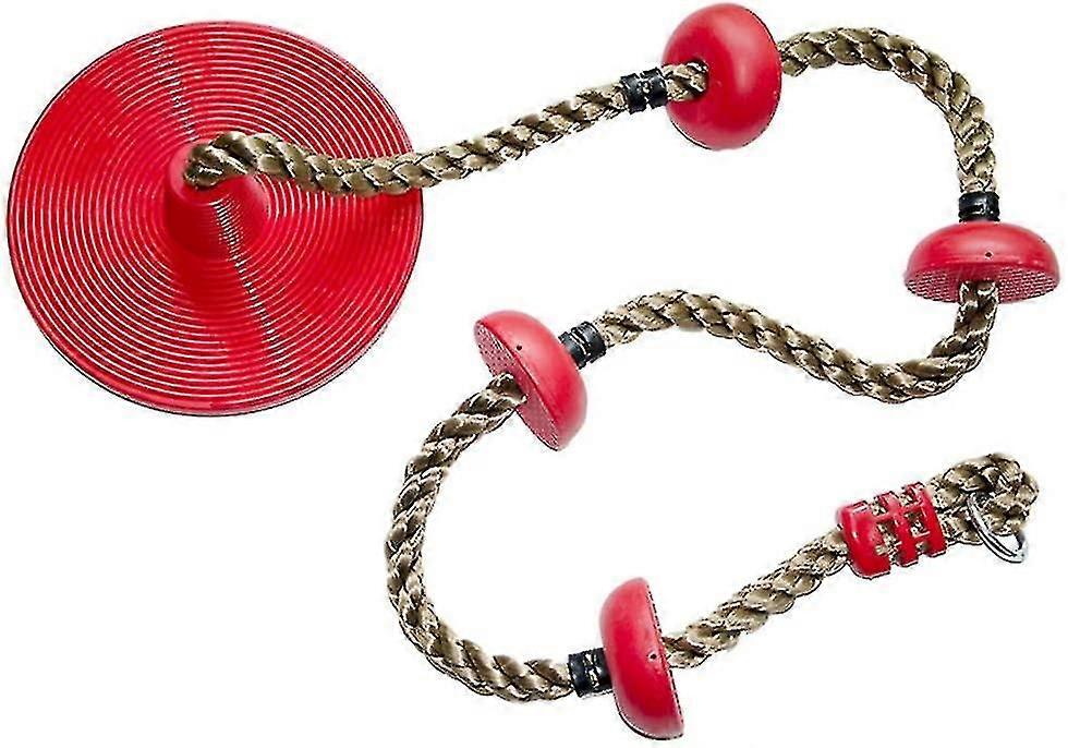 تسلق حبل والتأرجح في الهواء الطلق الأحمر في الأماكن المغلقة حجم واحد