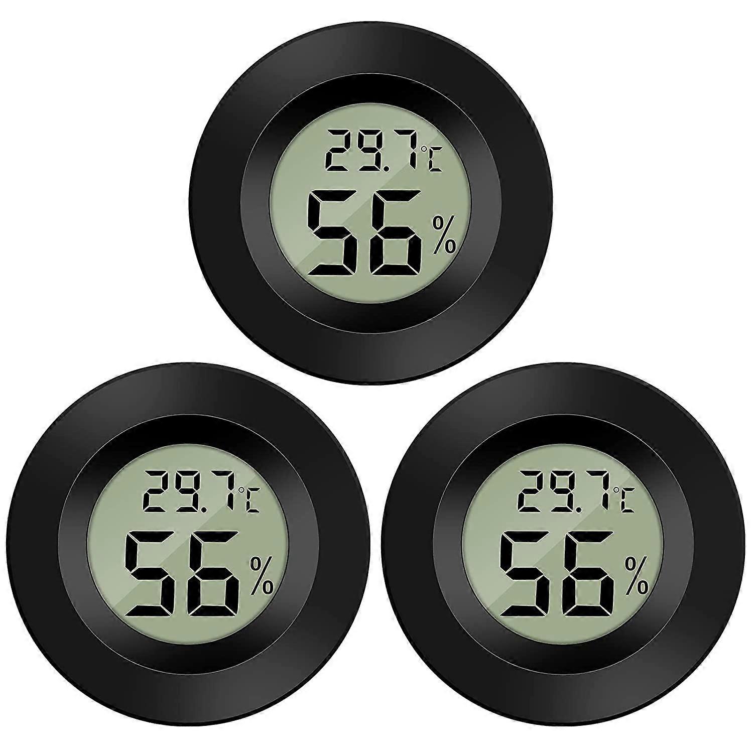 3-pack hygrometer, thermometer display