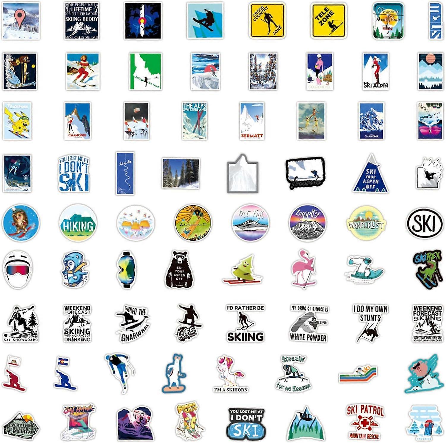 1 x Vinyl Sticker A4 - Alpe D'huez Ski Snowboard France #7106