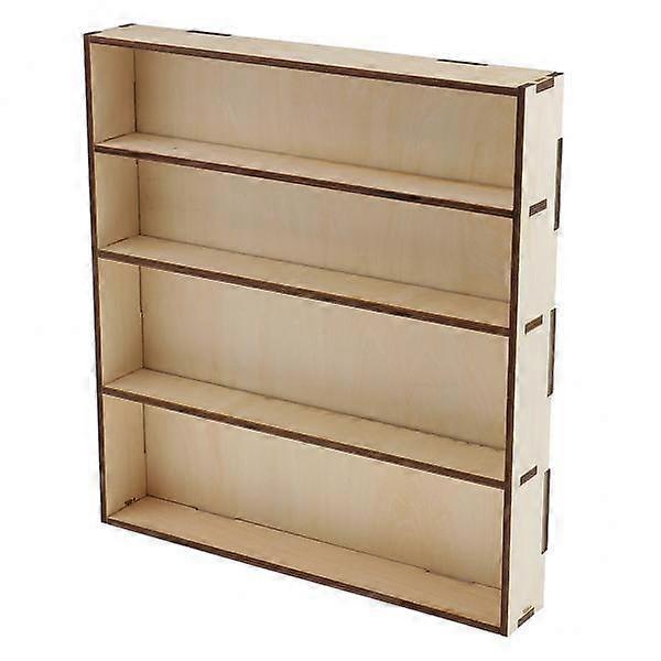 4xWooden Paint Rack Modular Organizer Paint Storage Holder Model Box