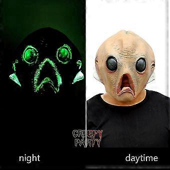 TD® Film de science-fiction avec le même masque d'horreur extraterrestre Halloween masque de fête en latex mutant masque effrayant - Jeux - Jouets