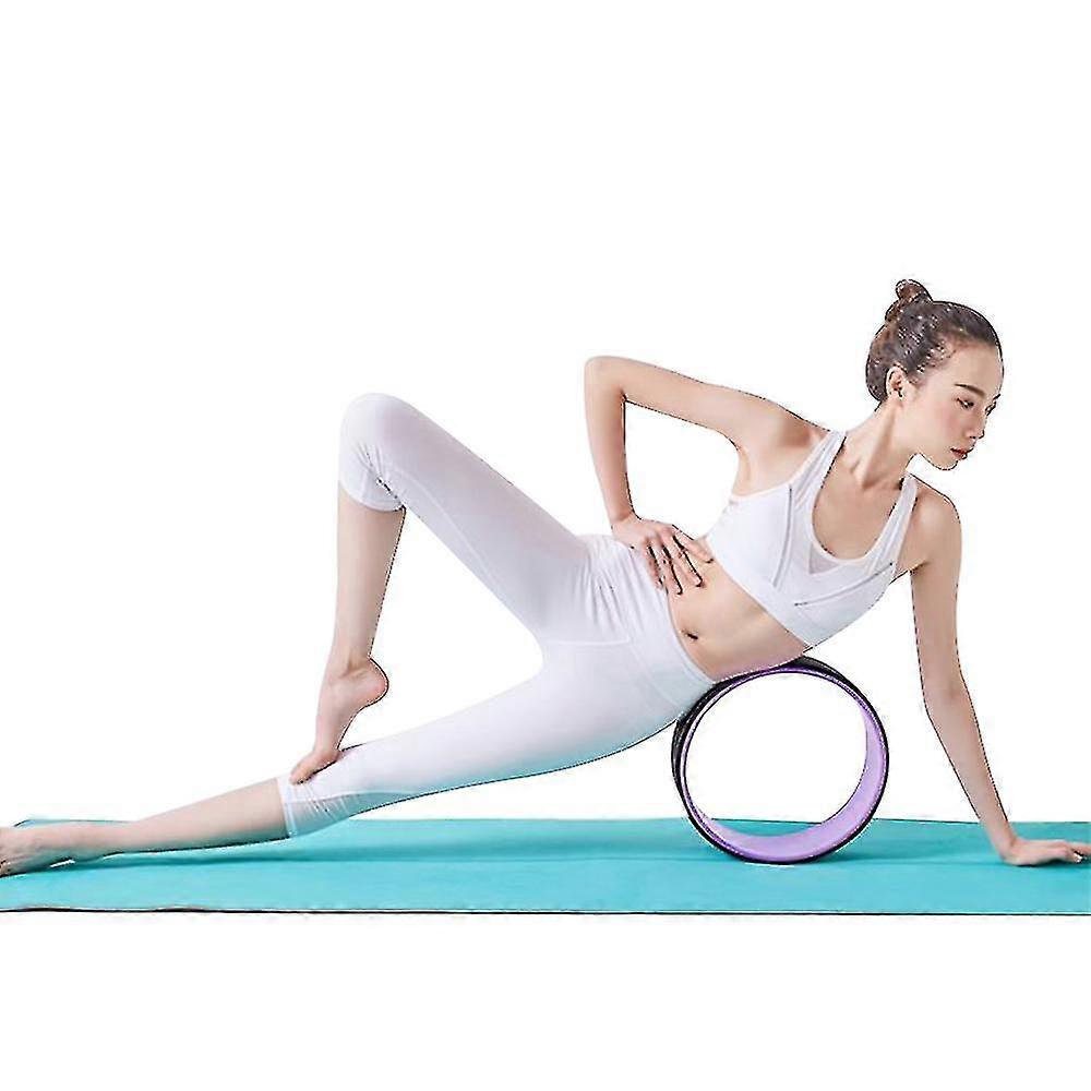 EVAGO Pilates Yoga Wheel For Deep Tissue Massage For Back Pain Relief