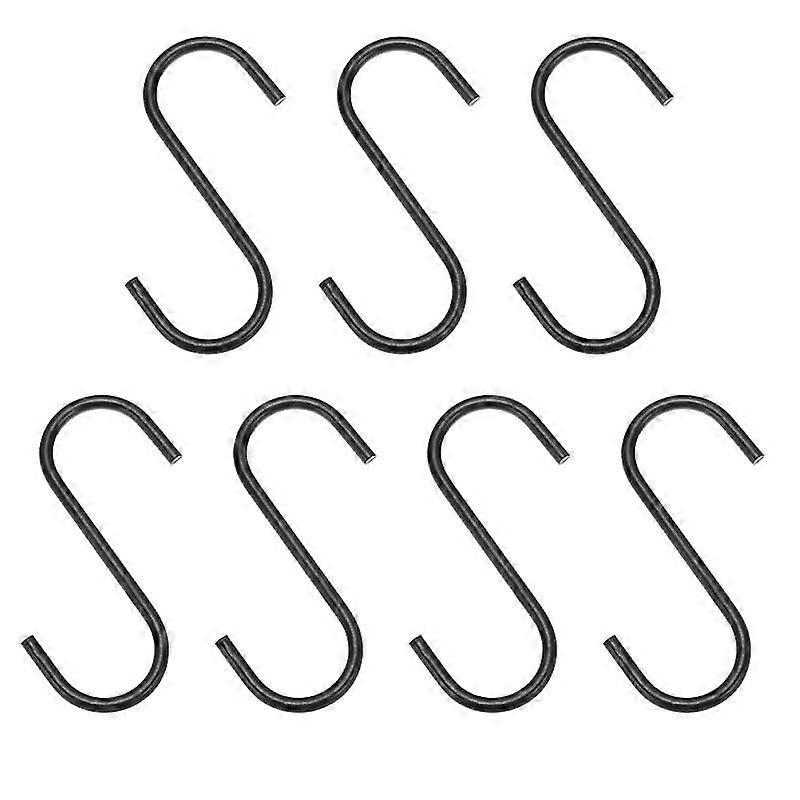 7pcs Metal S-shaped Hooks Multifunctional Clothes Hooks Hanging Hooks