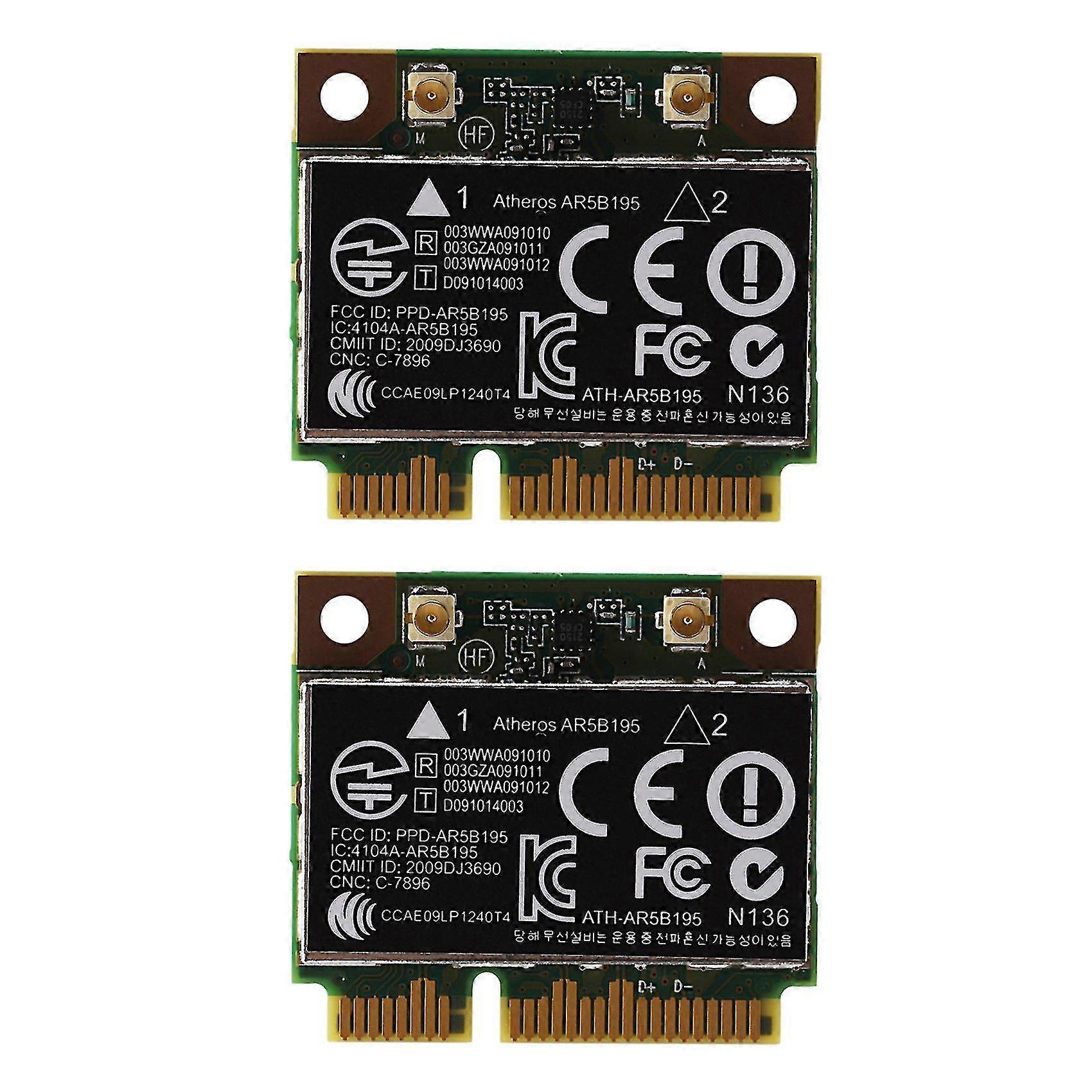 2x Ar9285 Ar5b195 150m+bt3.0 Half Mini Pci-e Wireless Card Sps:593127-001 592775-001 For 430 431 43