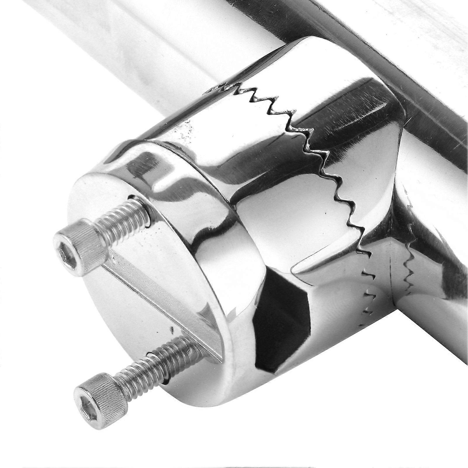 2pcs Stainless Steel Fishing Rod Holder for Rails 1in to 1-1/4in Rail Mount Pole Mount Bracket