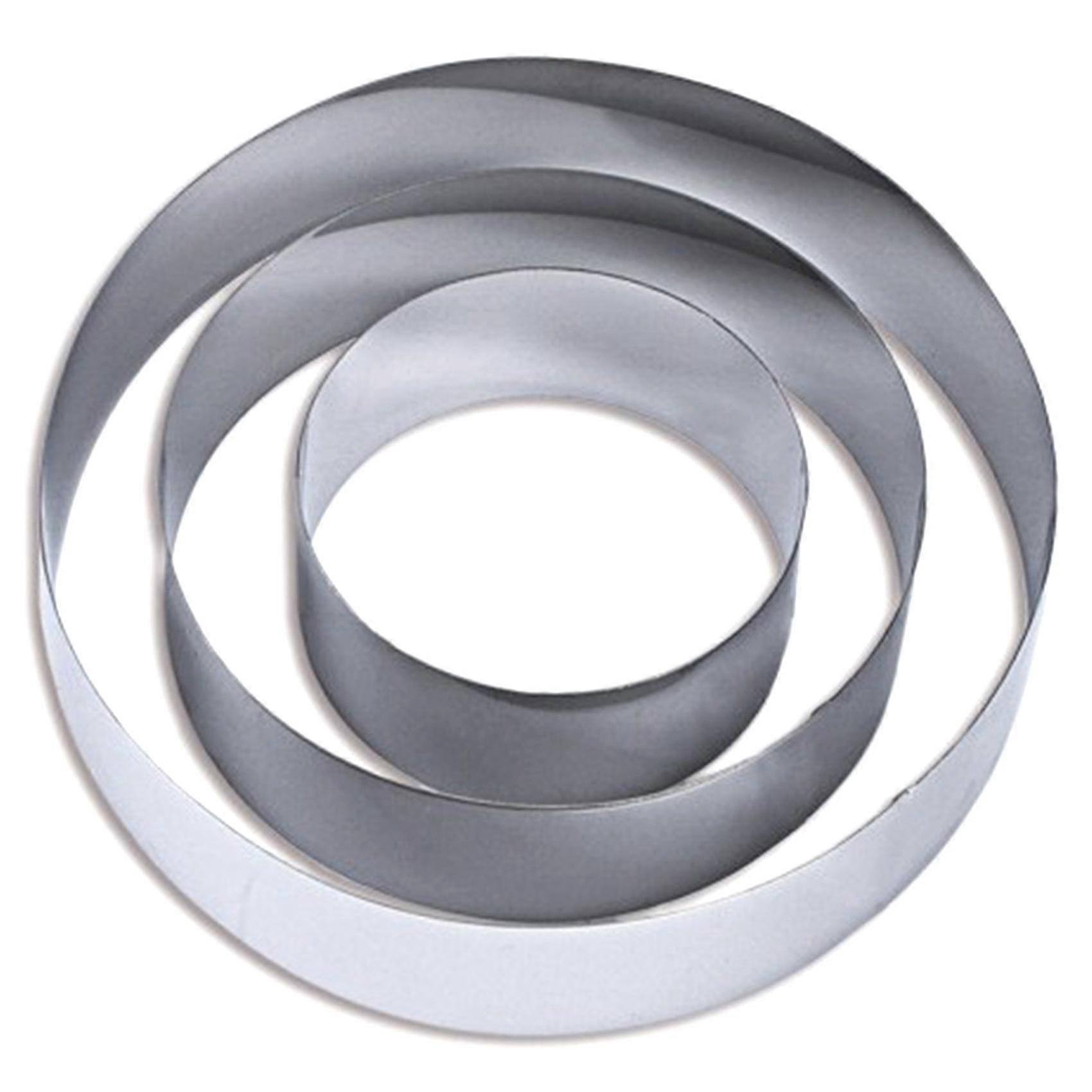 4/6/8インチラウンドケーキモールドステンレススチールベーキングツールケーキリングセットビスケットカッターイングリッシュマフィン