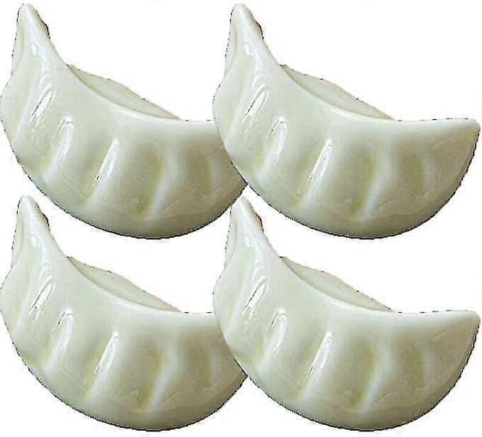 4pcs Chopstick Rest Kitchen Tableware Simulation Dumplings Chopstick Holder Stand Spoon Rack