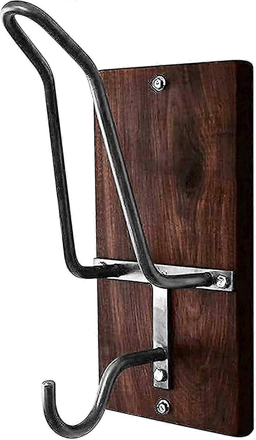 Ράφι κράνους μοτοσικλέτας και γάντζος σακακιού, κάτοχος ράφι επίδειξης κράνους τοίχου, οργάνωση παλτών κρεμάστρας γάντζου αποθήκευσης για αξεσουάρ ιππασίας (d-4-)