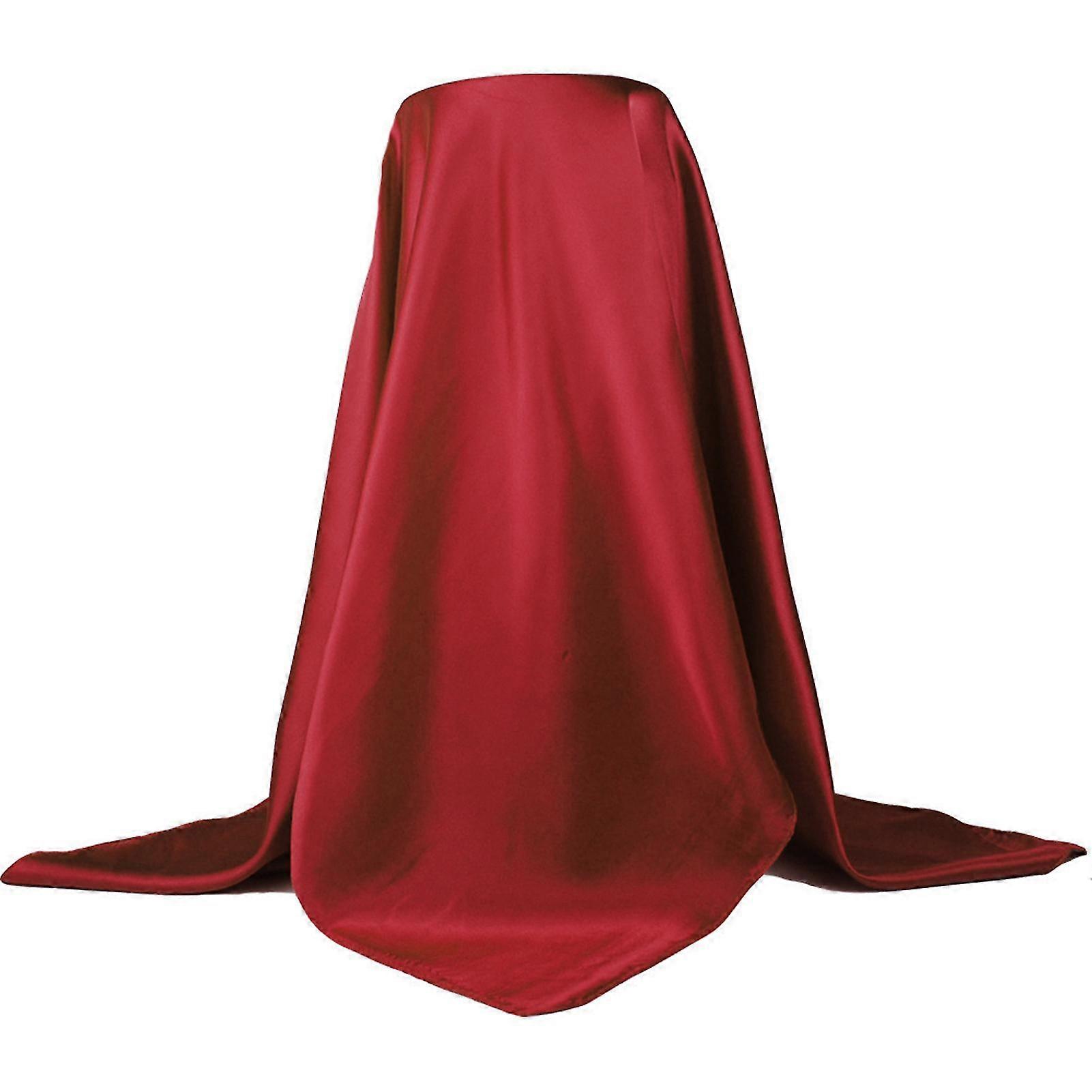 Square Soft Imitation Silk Women's Headscarf - Solid Color Scarf Head Wrap Shawl for Daily Life