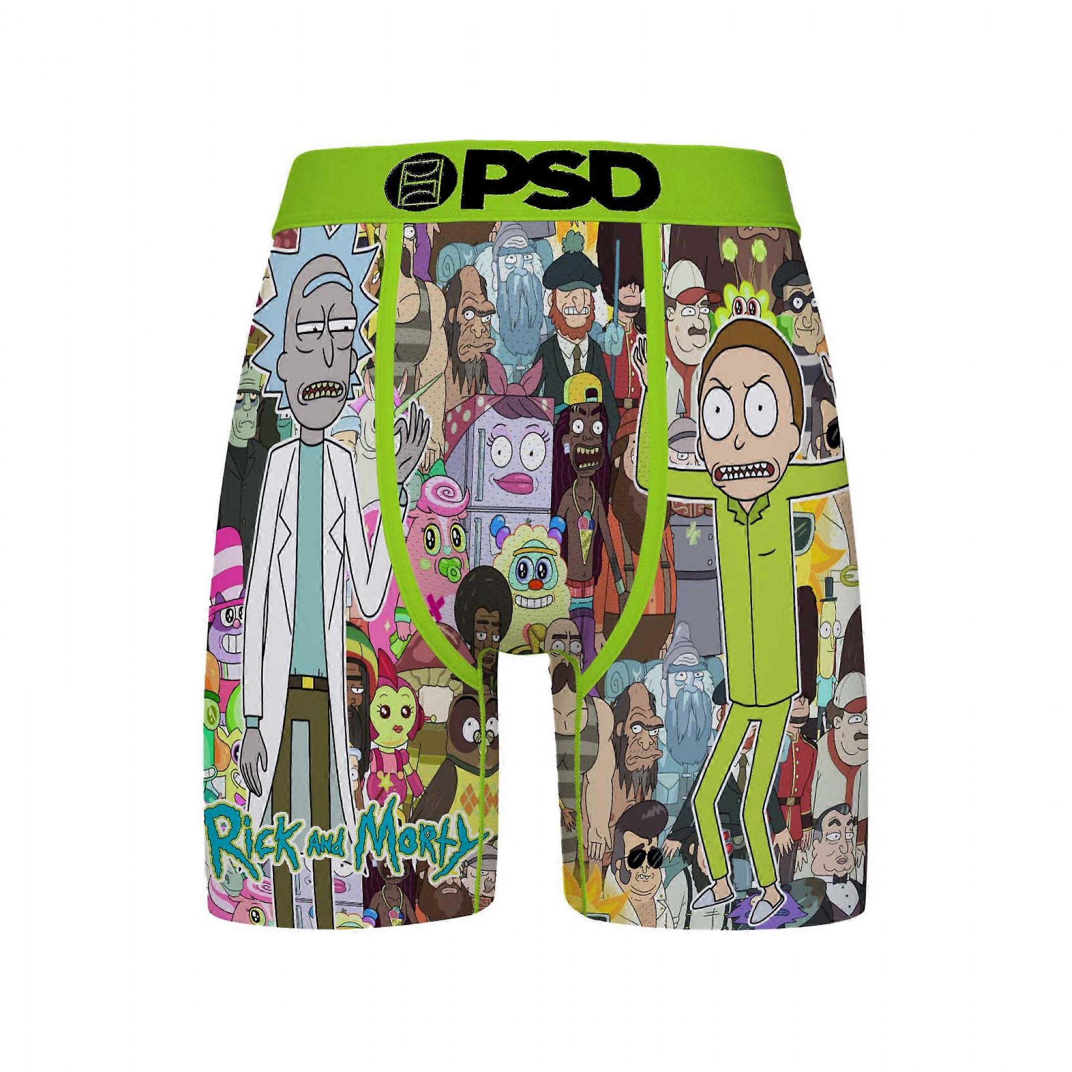 Rick and Morty 寄生虫拼贴 PSD 平角内裤