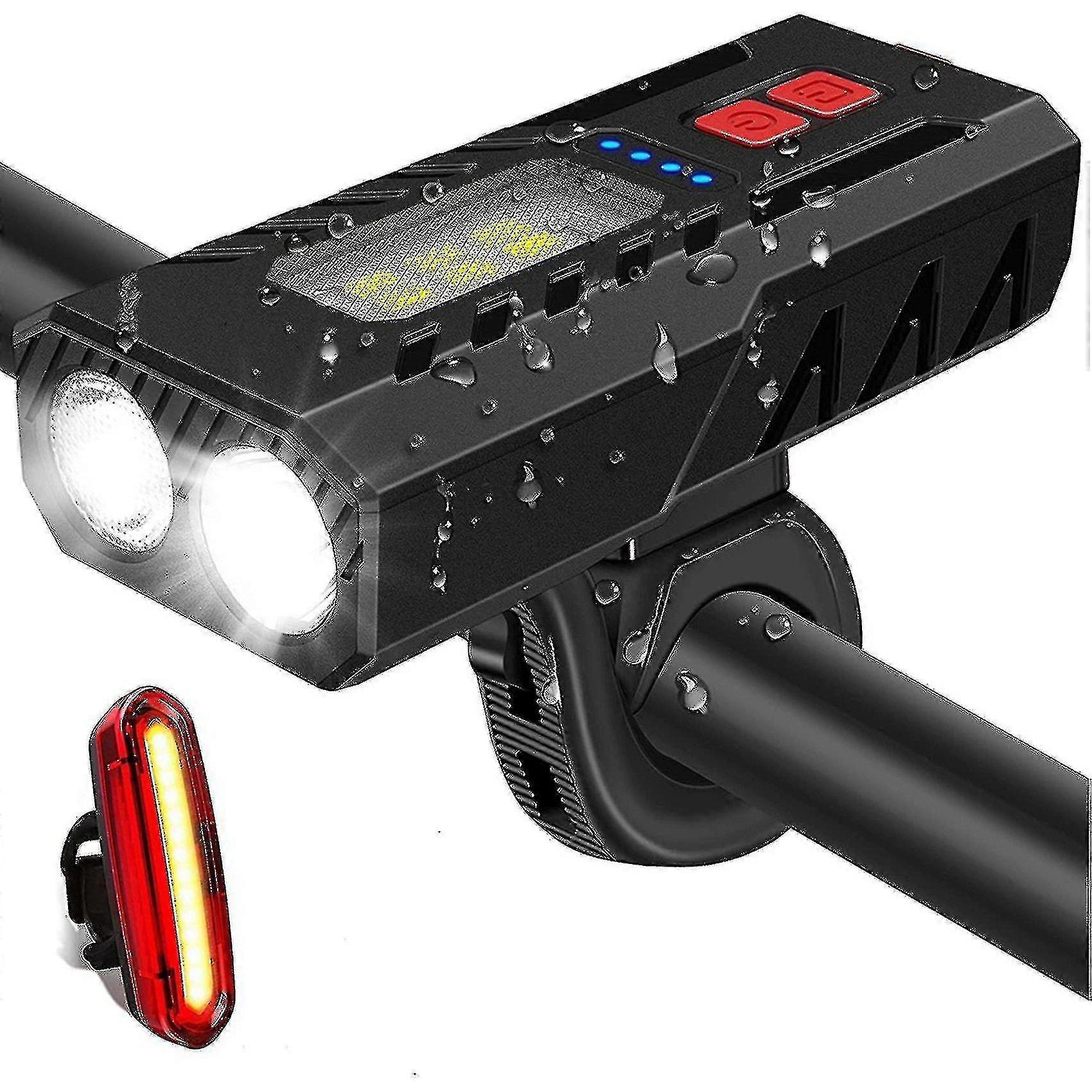 Bike Lights Front And Back Life Waterproof Super Bright Bicycle Lights 6 Lighting Modes Mountain Ro