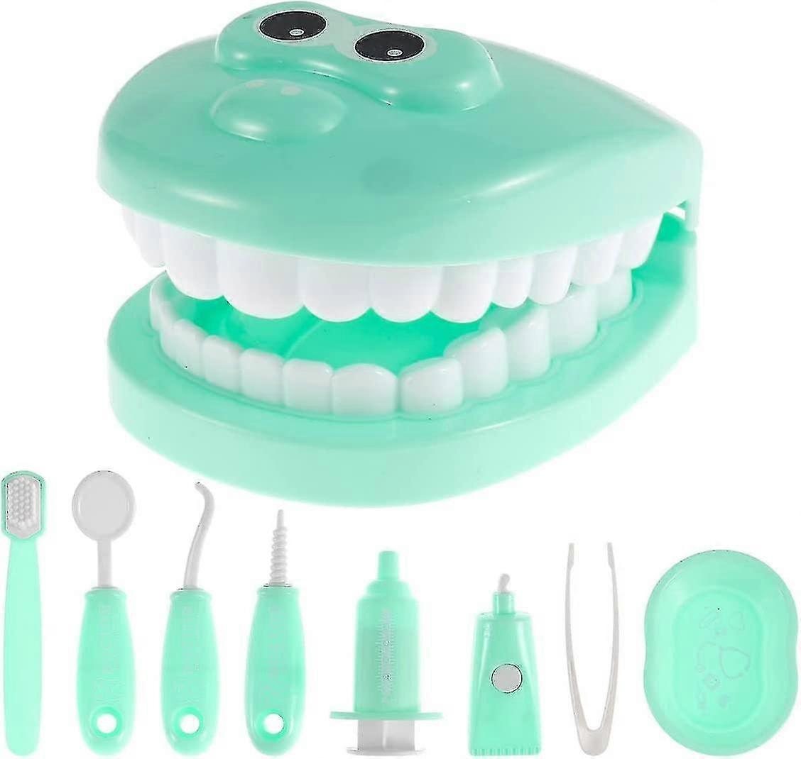 9pcs Kids Dentist Play Set High Simulation Dentist Model Role Play Toy Early Educational Dentist Learning Pretend Set-yvan