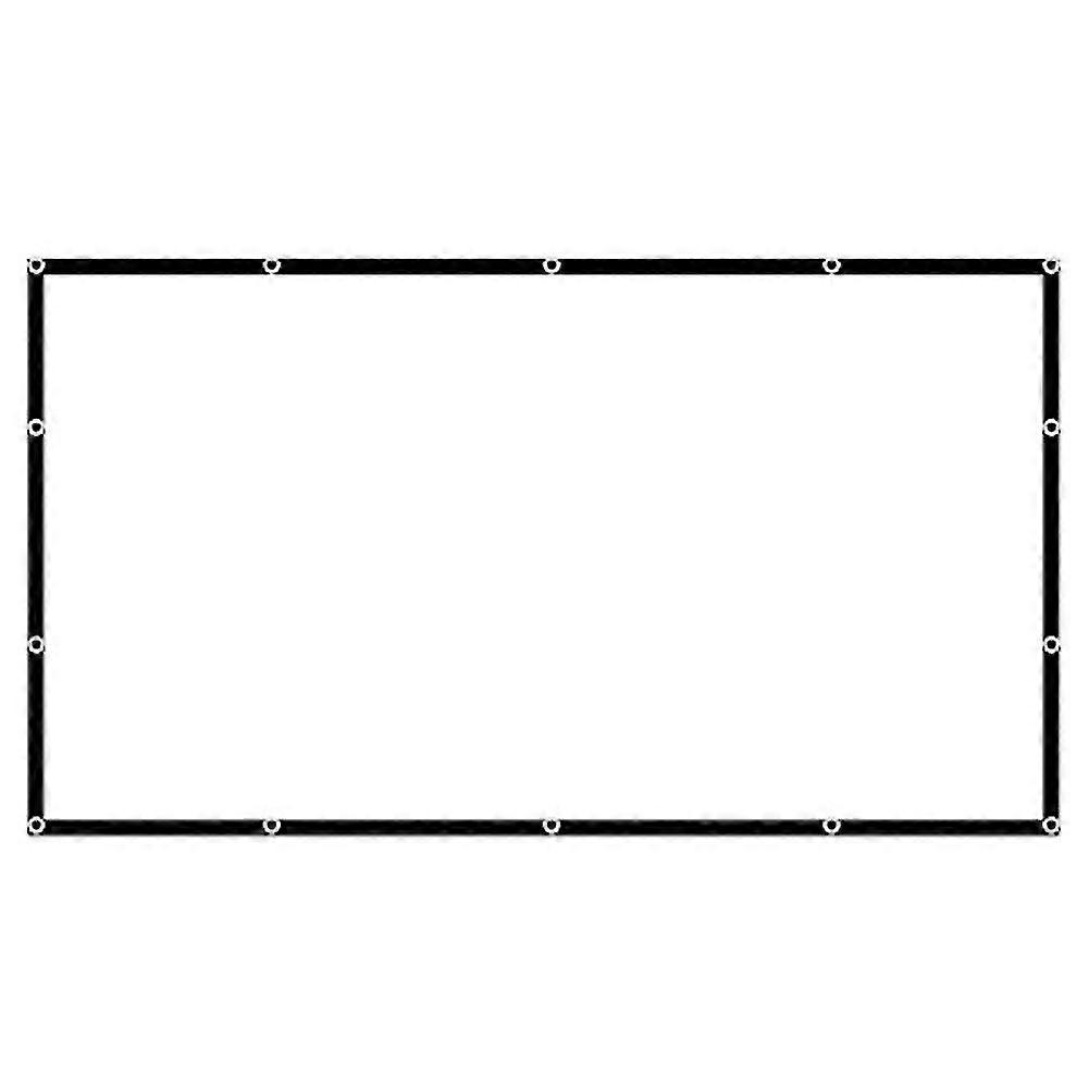 Projektionsskärmmaterial vikbart anti-veck bärbar projektor filmer skärm för utomhus inomhus