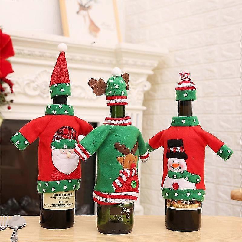 3pcs Handmade Christmas Decorative Sweater