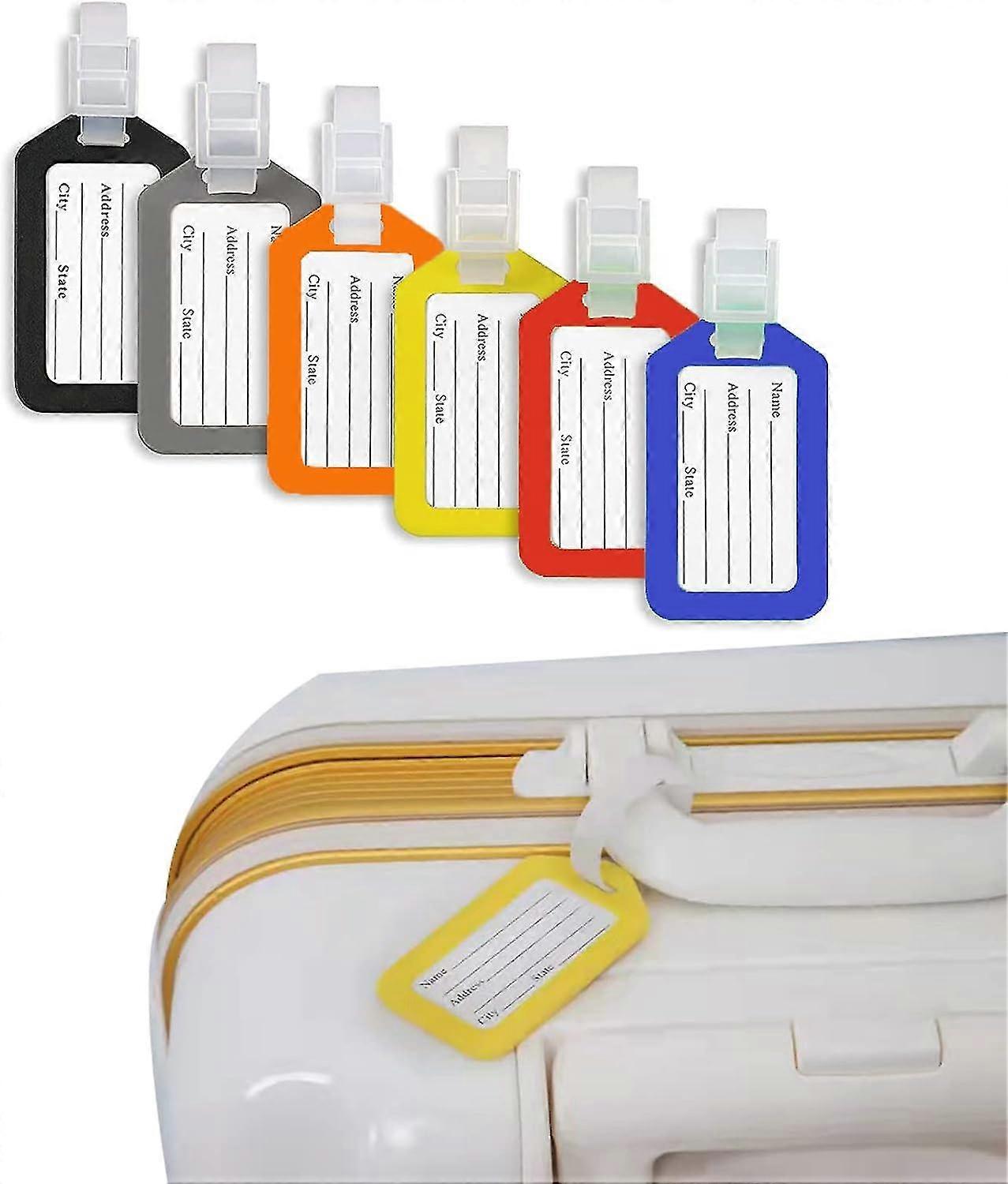 Luggage Tag, Suitcase Identification Tags, 12 Pcs