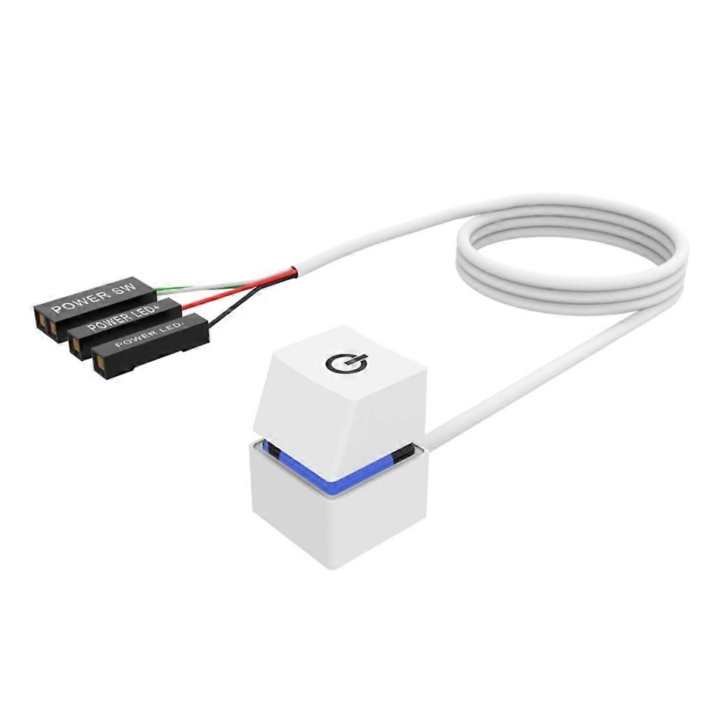 4M External PC Power Button Desktop Computer Motherboard On Off Power Switch