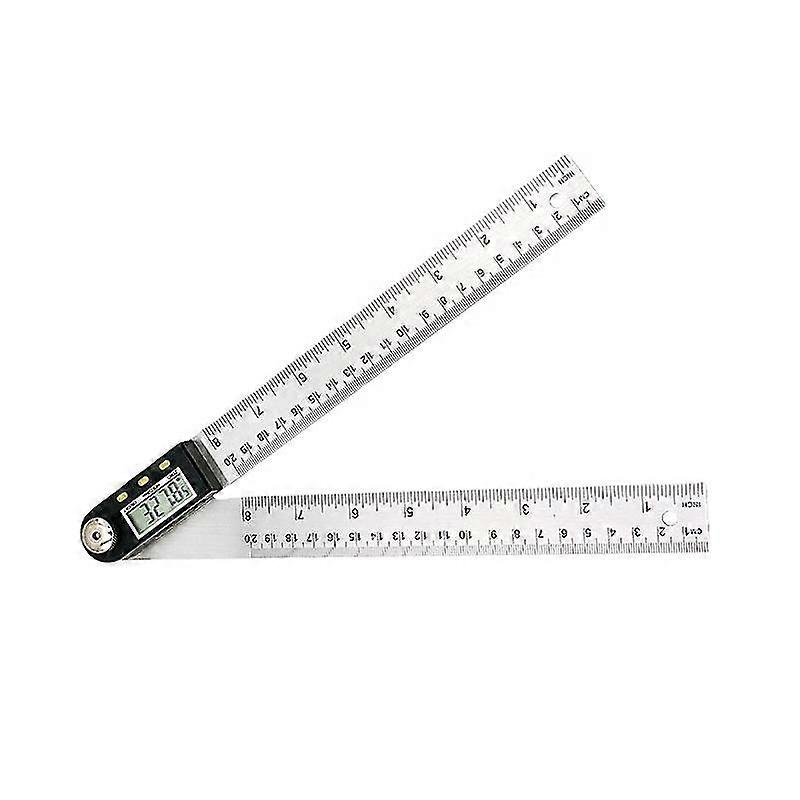 Angle Finder 0-360 Digital Inclinometer Stainless Steel Angle Protractor Ruler With Lcd Display For Woodworking Construction Repair, Silver, One Piece