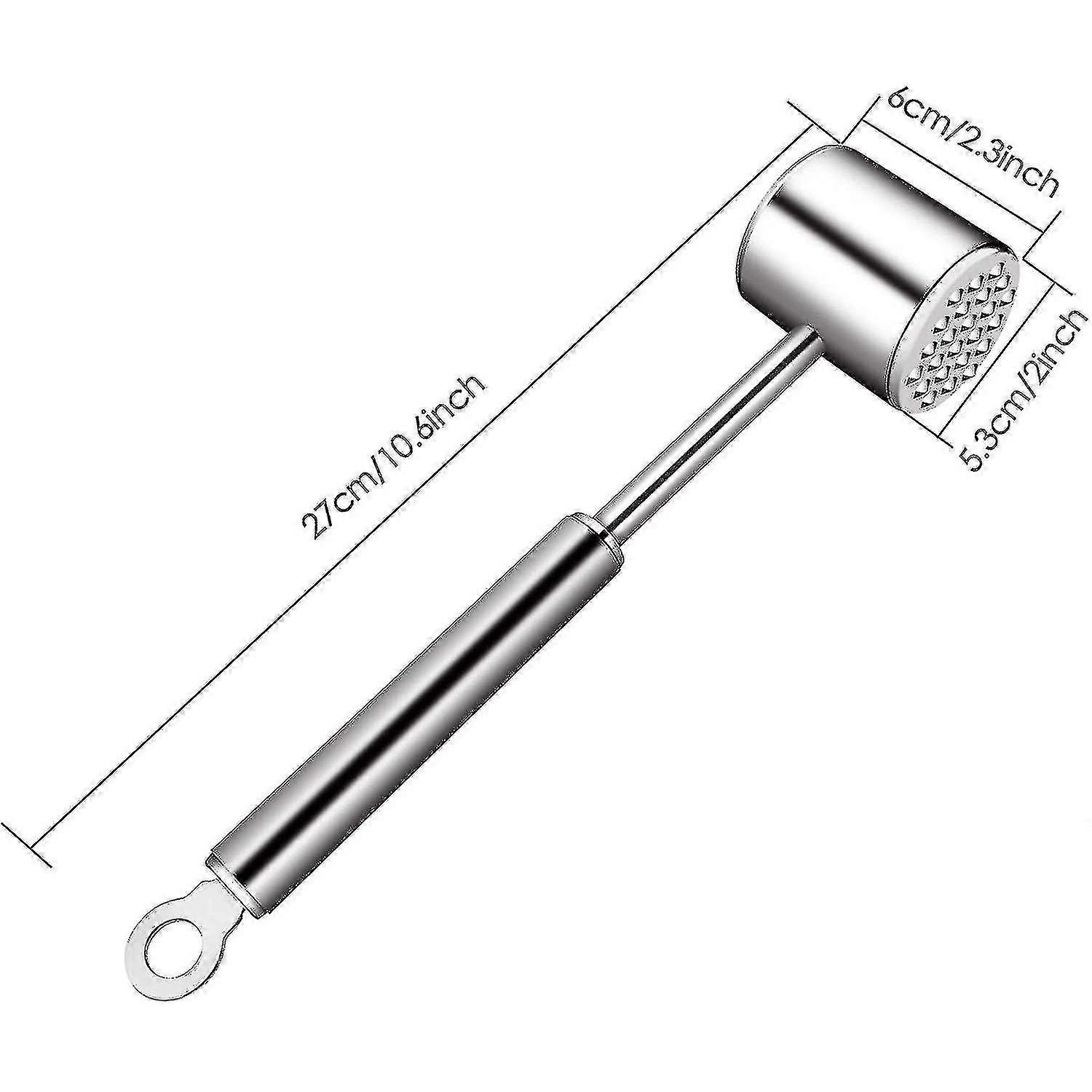 Meat Hammer With Brush For Tenderizing Flattening Steak,beef,chicken
