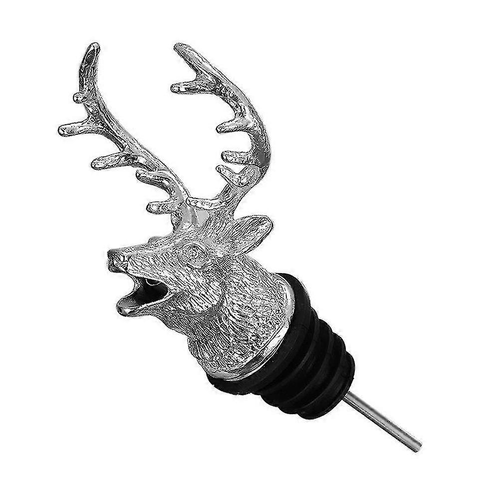 1Pcs Aerator Pourer Spout Bottle Pourers For Alcohol Stainless Steel Deer Stag Head Wine Pourer Stags