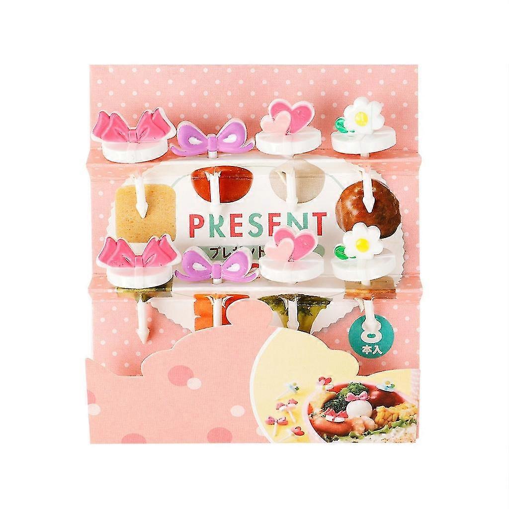 Plastic Fruit Forks Cute Mini Bento Signs Plastic Bento Decorations Fruit Forks