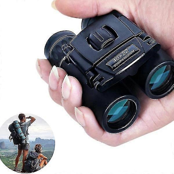 40x22 HD Powerful binoculars 2000m long-distance folding Mini O