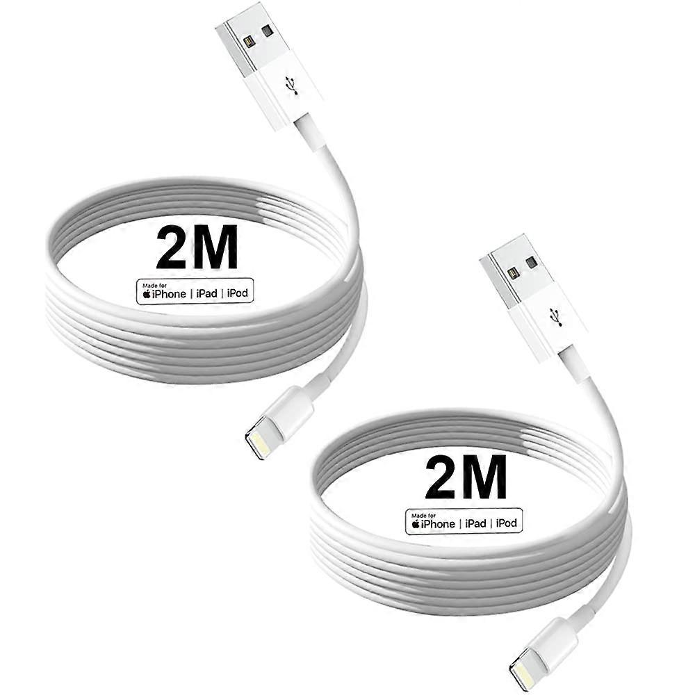 Dww-Chargeur iPhone 2 x 6 pieds Cbles USB vers Lightning Cble de charge Transfert de synchronisation de donnes Compatible avec iPhone 13 12 11 Pro Max