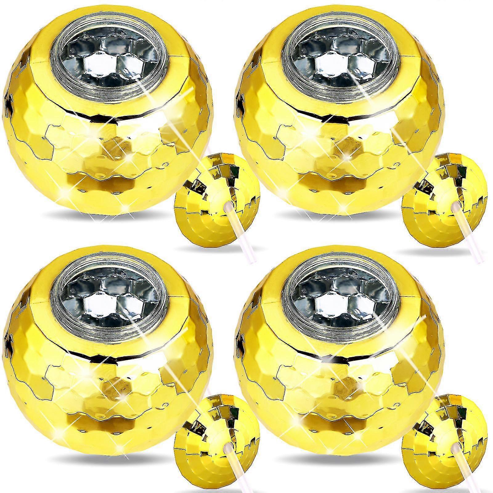 4 Pieces Disco Wine Cups Disco Flash Ball Banmo