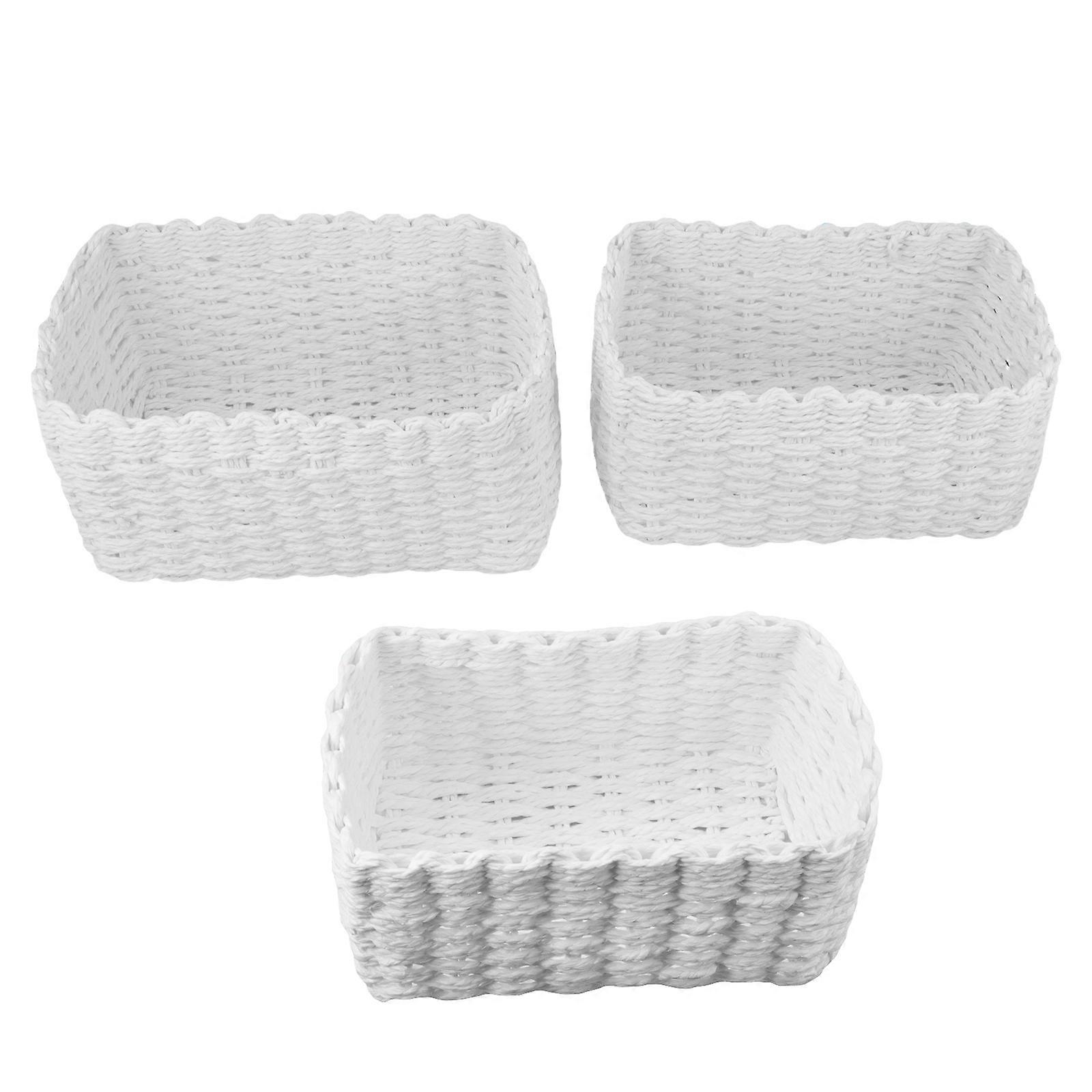 3pcs Multifunctional Storage Basket Kitchen Home Organizer Sundry Holder