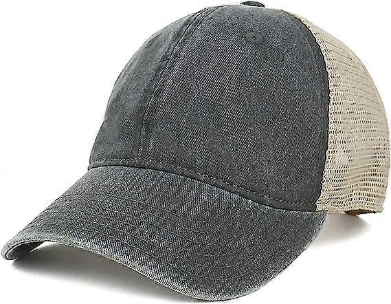 Unstructured Washed Pigment Dyeed Trucker Mesh Hat