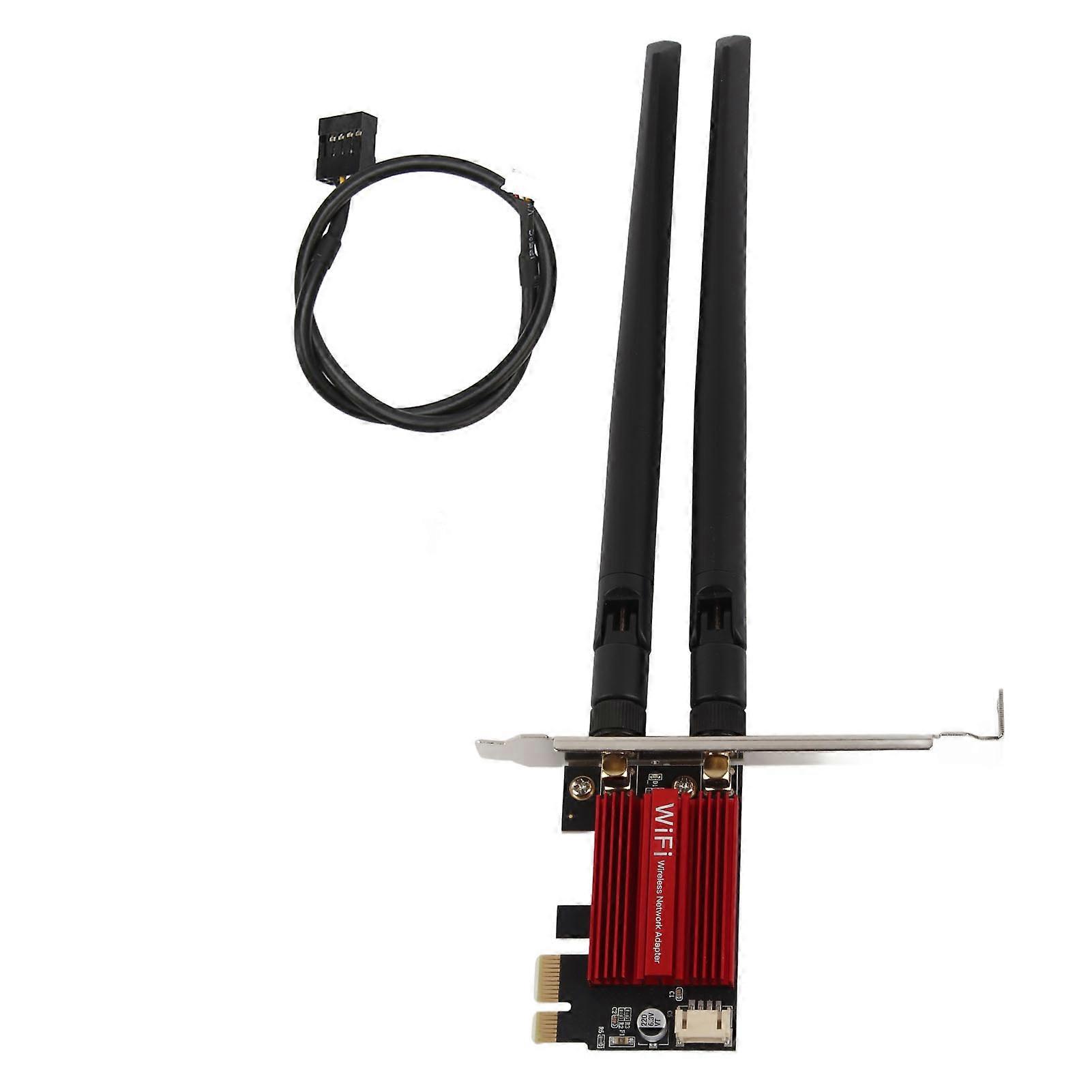 7260AC Pro PCIE Wifi Card 1200Mbps 2.4GHz 5GHz Bluetooth 4.0 Plug and Play Wifi Card for Windows 7 8 10 11