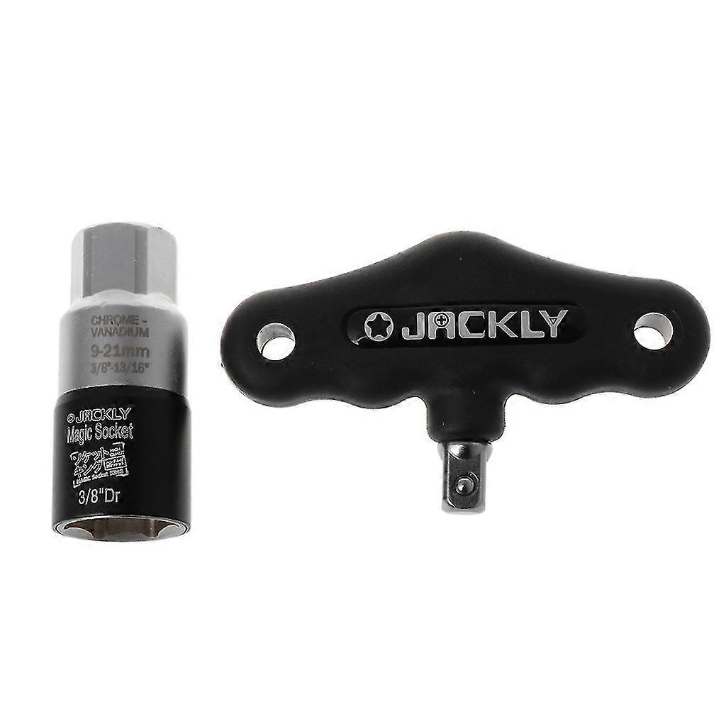 2pcs/set Compact Universal Socket Wrench Sleeve Grip Power Drill Adapter 9-21mm