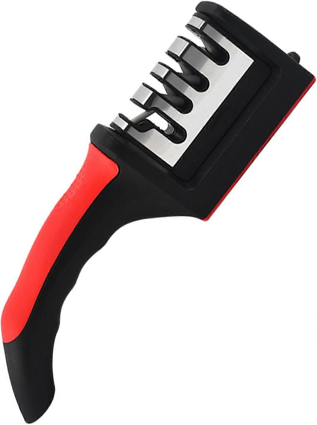 Cutter Sharpener Professional 4 Stage Knife Sharpening Ergonomic Handle Sharpening Tool for Sharpening Kitchen Cutters and Scissors