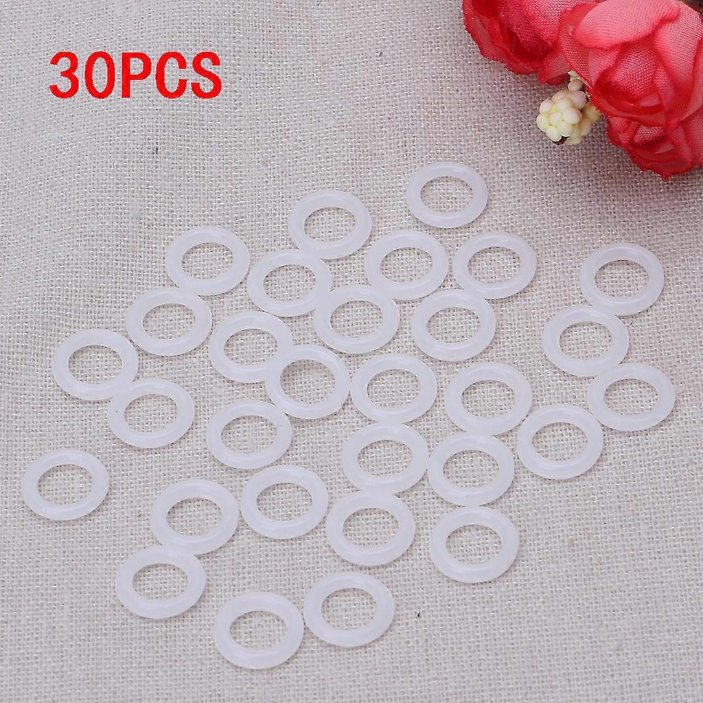 DIY Crochet Ring 30pcs/set Plastic Circle Hook Crafts Making Accessories Tools