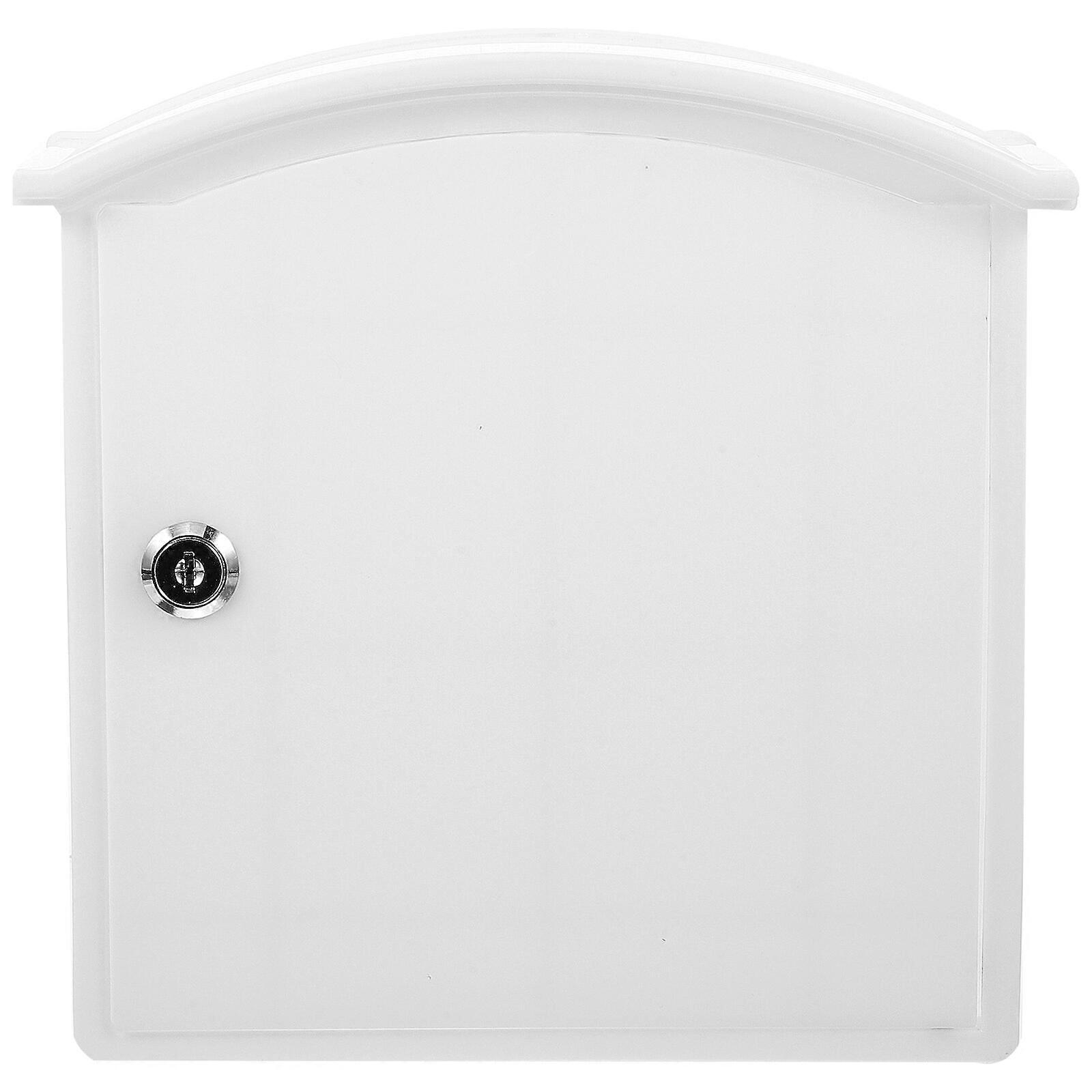Wall Mount Milk Box with Lock Simple Style Milk Bottle Case Plastic Drop-in Case for Home