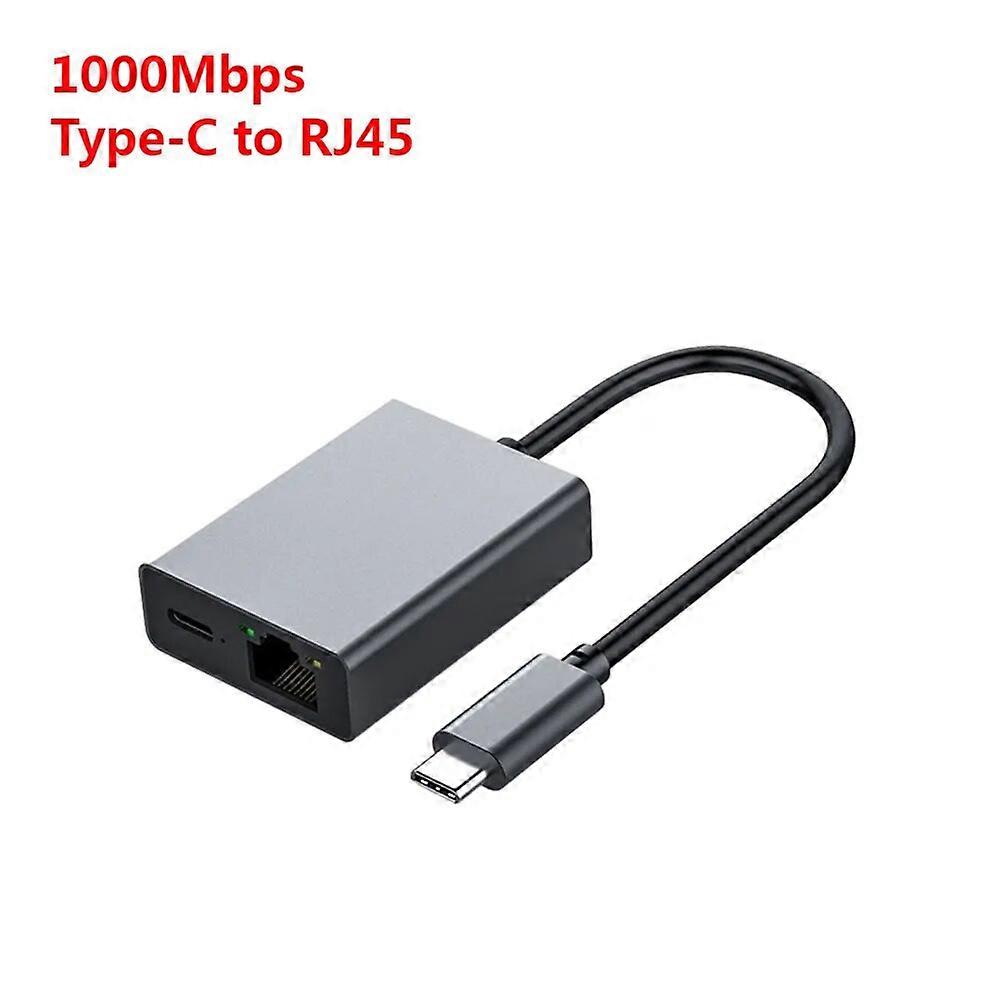USB Type-C To Ethernet Adapter Network Card Type C To RJ45 Lan Adapter 100/1000Mbps Lan internet Cable for Mobile Phone Laptop