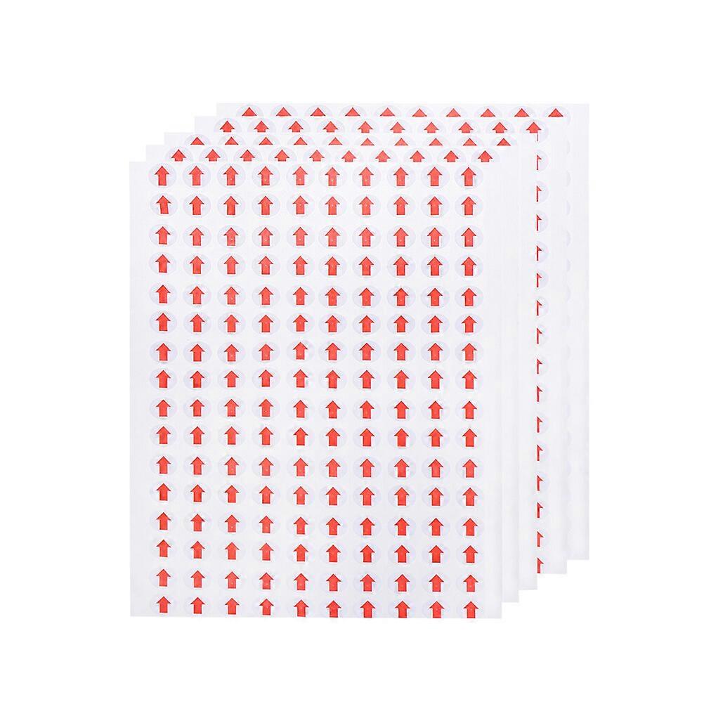 6400PCS 10mm Self Adhesive Sticky Red Arrow Labels Removable Small Circle Dot Stickers Product Inspection Defect Indicator Tapes