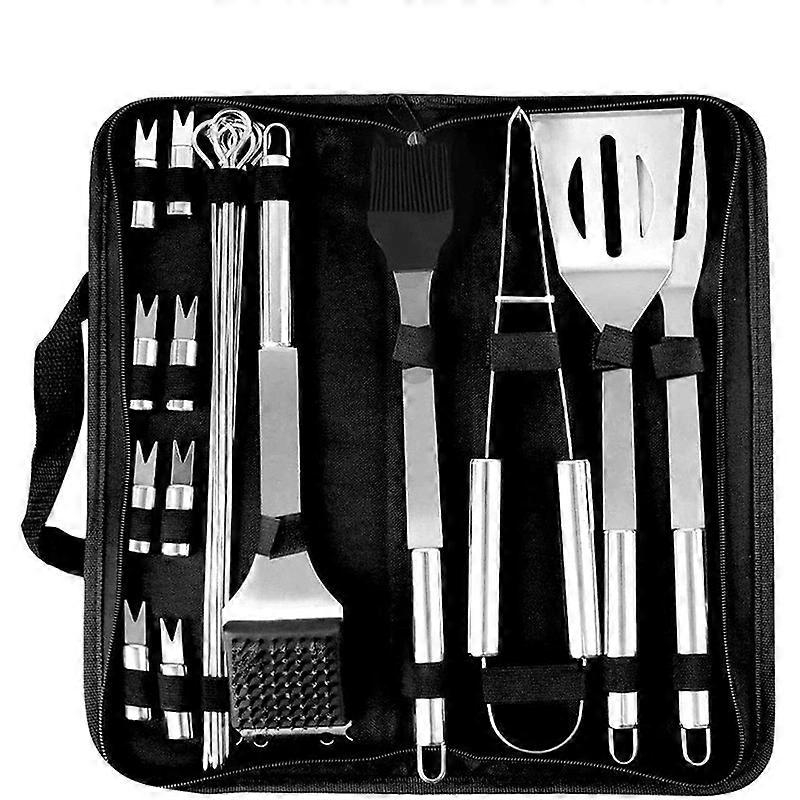 20pc Heavy Duty BBQ Grill Tool Set in Case Professional BBQ Accessories Set