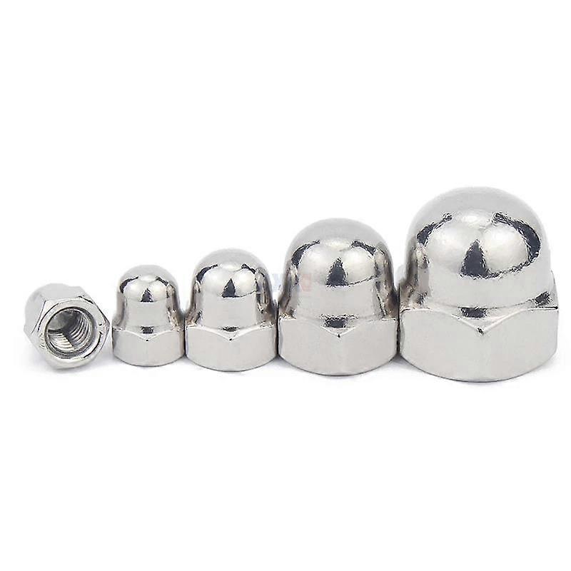 5/100pcs M3 M4 M5 M6 M8 M10 M12 M14 M16 304 A2-70 Stainless Steel Hex head Acorn Nut Cap Decorative Cover Semicircle Dome Nuts