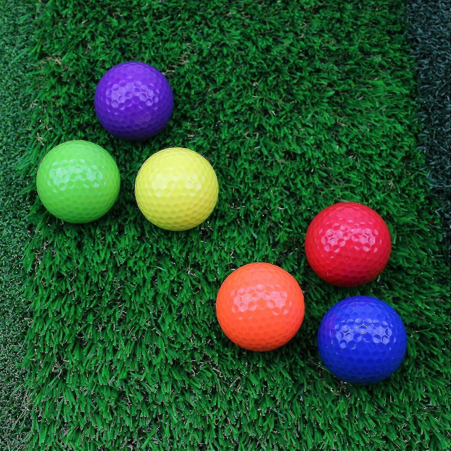 12pcs Mixed Colored Golf Ball, Driving Range Golf Balls,golf Practice Ball, Random Color