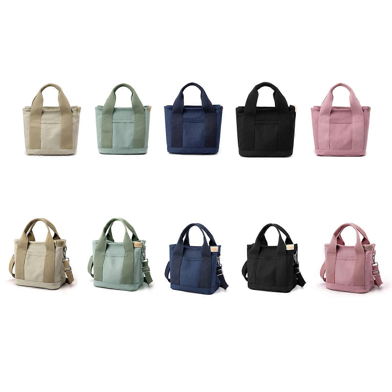 2023 Nagy kapacitású többzsebes kézitáska női divatvászon táska napi cipzár w