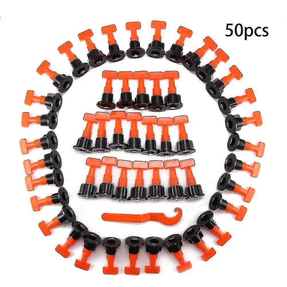 Tile Leveling System Level Wedges Tile Spacers For Flooring100pcs, Orange)