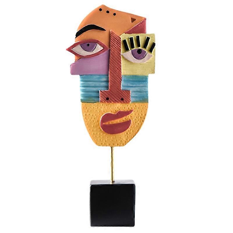 Desktop Ornament Abstract Eye-catching Resin Funny Interesting Face Art Display Mold for Home JIKAIX