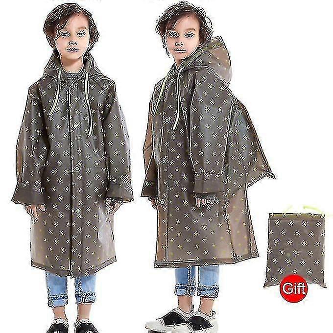 Impermeable para niños Impermeable Poncho Bolso con capucha
